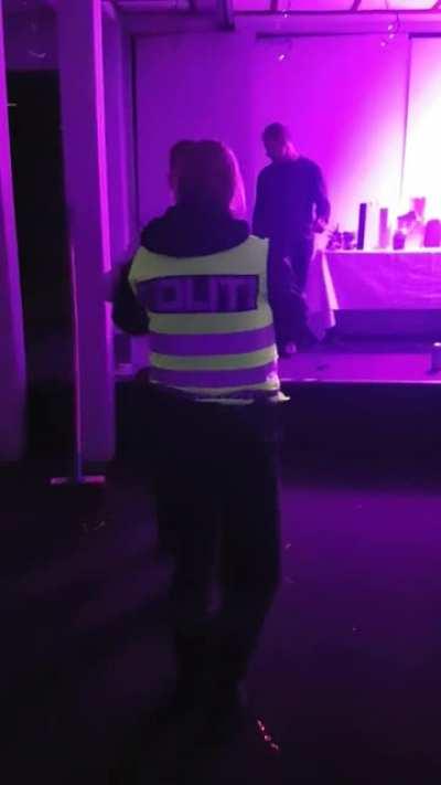 Norwegian police brutality at party!