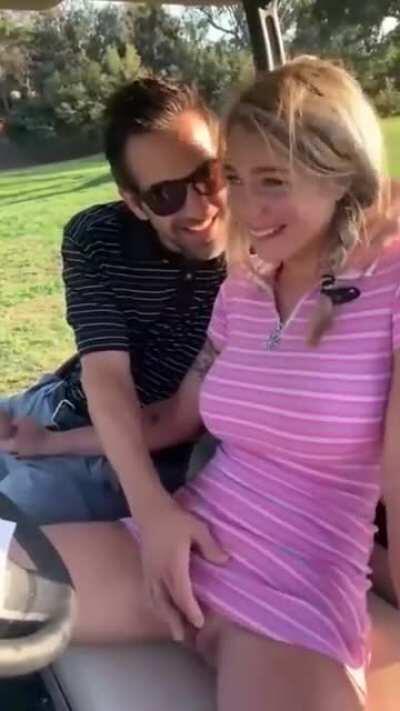 Gabbie Carter gets creampie on the golf field