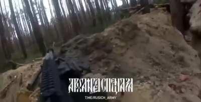 RU POV | Russian VDV paratrooper combat footage of engagement from the Svyatovo-Kremennaya front