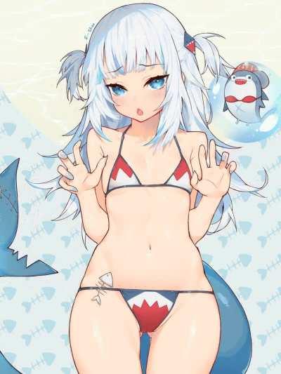 Gura Swimming Suit Animetion