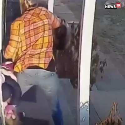 Mother saved her daughter from a ferocious raccoon attack that grabbed her foot as she waited for her parents at the doorstep. Netizens call her Mother of the Year