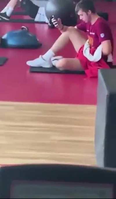 Getting naughty in the gym