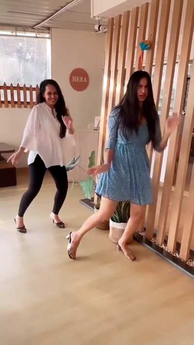 Pretty Pooja Birari Blue Hot Dance in Blue Dress