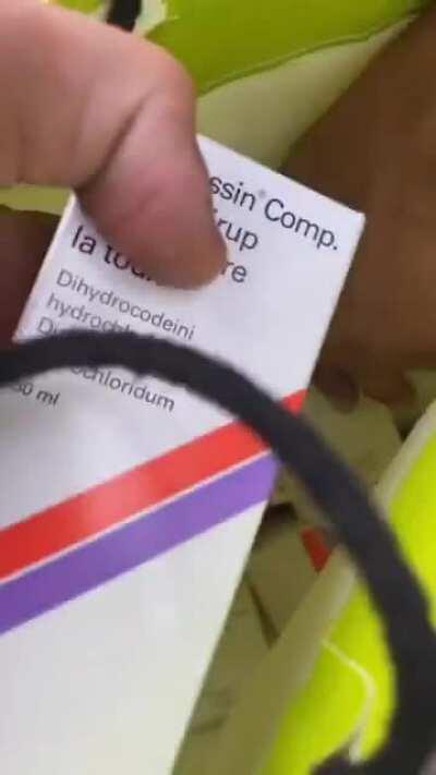 That’s an awful lotta cough syrup, you must be very sick!!!!