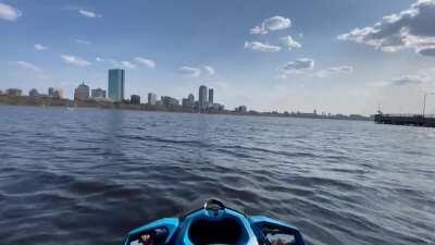Boston from the Charles 4/24/21, 4:40pm, 71F