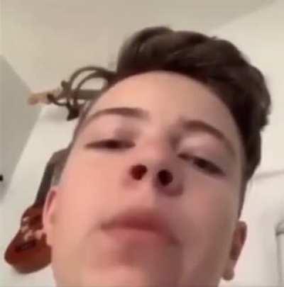 You can see the panic in his eyes