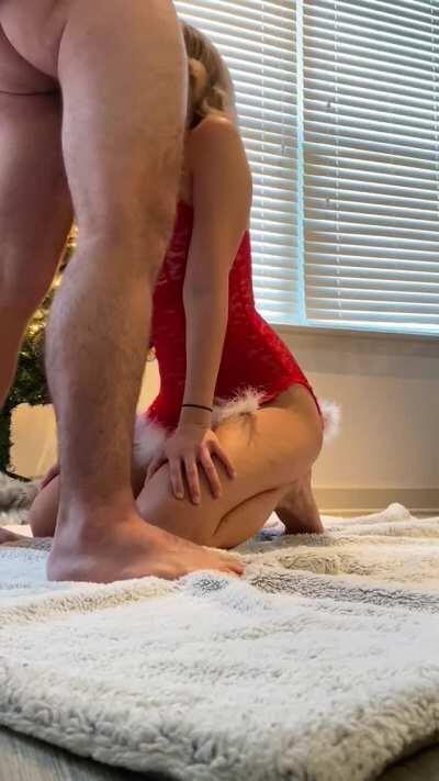 I was naughty this year, but luckily my throat always gets me off the naughty list ;) [F] [M]