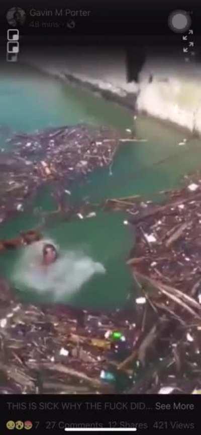 [NSFW] Two Men Drowning in Buffalo, New York... Attempting to Retrieve Driftwood