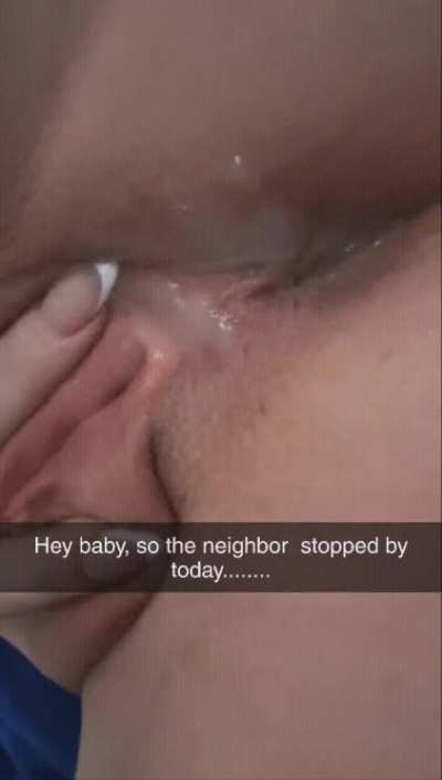 The neighbour just stopped by 🤭🍑💦