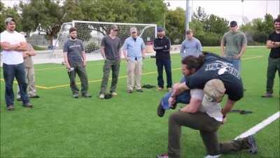 Former U.S. Ranger Demonstrates How To Lift And Carry An Unconscious Person