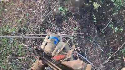 ua pov - Combat work of the 3rd Assault Brigade. They clear Russian positions near Bakhmut