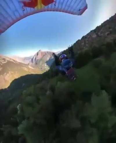HMRB while I glide over a mountain
