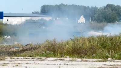 WW2-era Soviet T-34/76 tank driven by a madlad