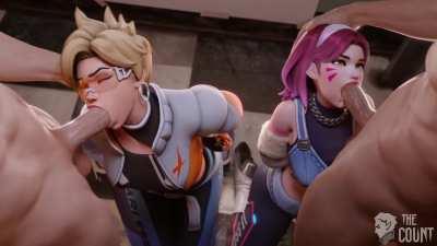 Perfect pair [D.va,Tracer,Overwatch] (thecount)