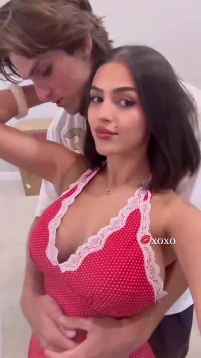 Aaliyah Kue with her boyfriend 