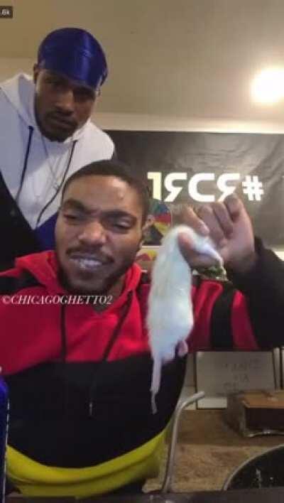 This dude ate a whole mice 🤮