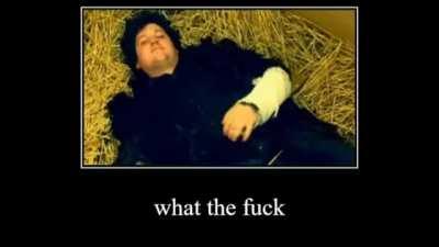 how did he get inside the box wtf?