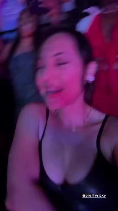Francia at a concert IG story 3 23 26