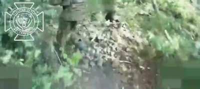 FPV drone strikes on Ukrainian armored vehicle, pickup truck, and Ukrainian soldiers in the Kharkiv direction