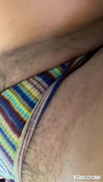 😍Hot woman touches her Delicious hairy pussy 🔥 CHECK IN COMMENTS🔽