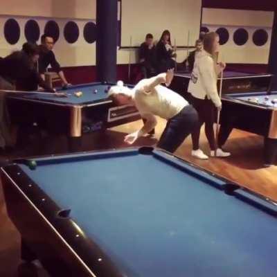 HMB while I play pool with my head.