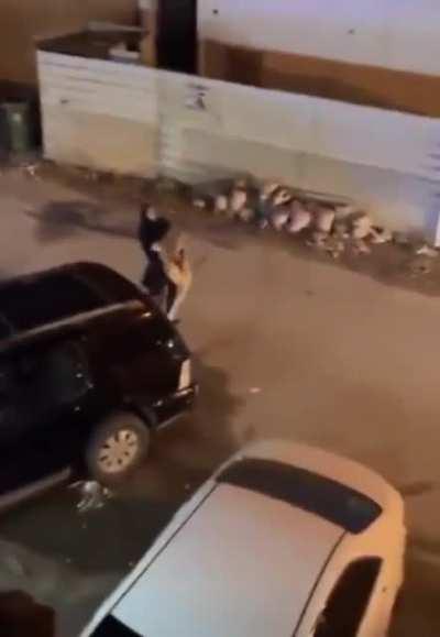 Kuwaiti woman catches her escaped lion