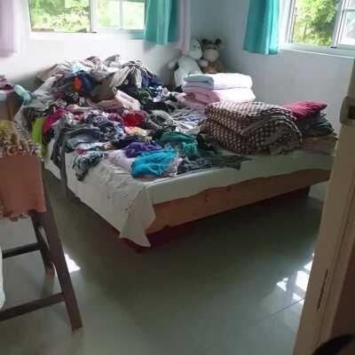 She has been sleeping all day.