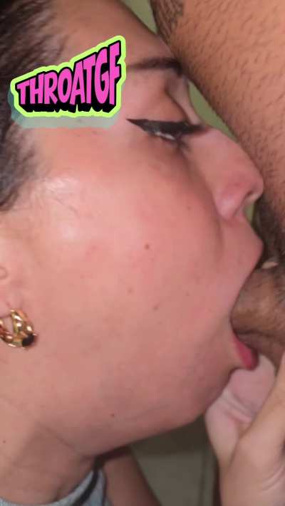 Digging in her pussy throat