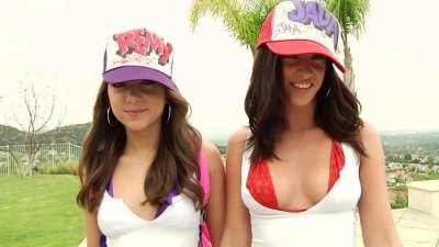 Remy Lacroix holding hands with Jada Stevens