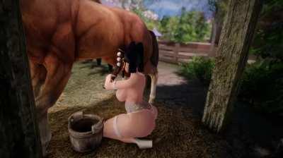 Horsey heaven! Imagine the smell~~ <3 (Shinewind)