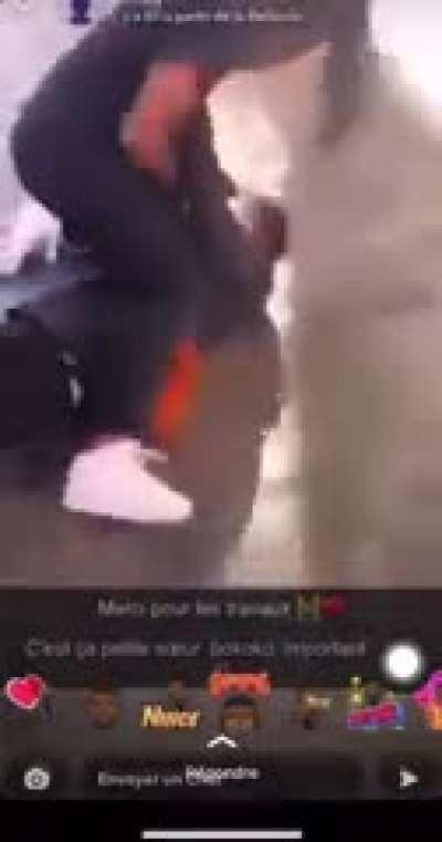 French-Moroccan Supremacist attempts to assault an African Woman and fails miserably. (I don't know if that is true, but that is the title I got from Facebook, so yeah).