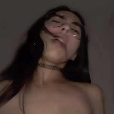 She's riding the fuck out of him