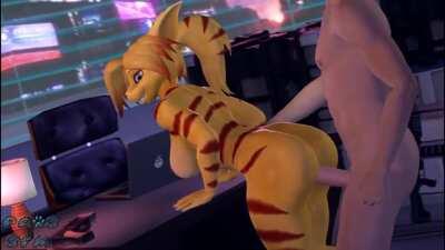 Angela Cross Bent over Nude (PawsSFM) [MF]