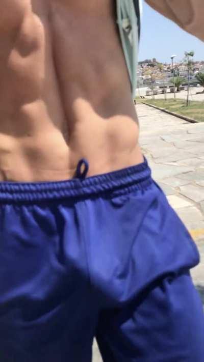 It was to hot to wear underwear today! I wonder why people kept staring...