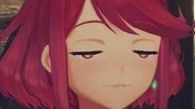 Pyra and Mythra fight over a Nintendo switch