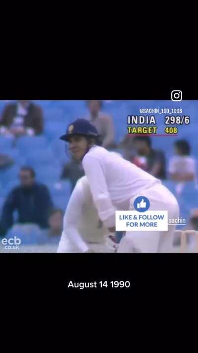 Sachin’s first 100