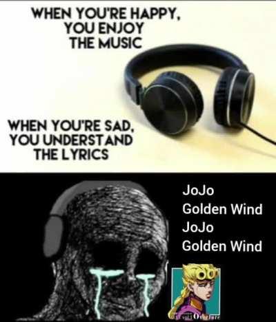 JOJO GOLDEN WIND :'(