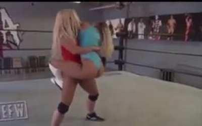 Penelope finished with a bearhug 