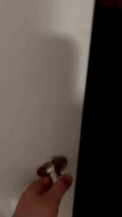 I love surprising my husband when he gets out of the shower