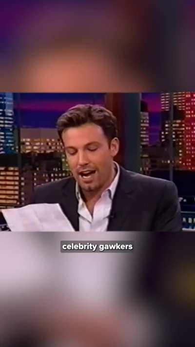 August 2003: Affleck reads the reviews for “Gigli”