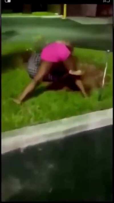 Boobs all out: two woman fight over a man