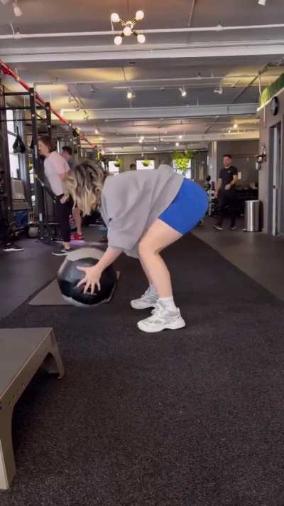 Working out at the gym via insta 10-28-24