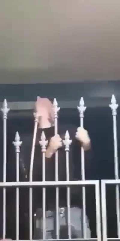 HMFT after trying to scale a gate with spikes.....