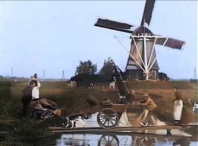 1896-1899. The Netherlands. Daily life...