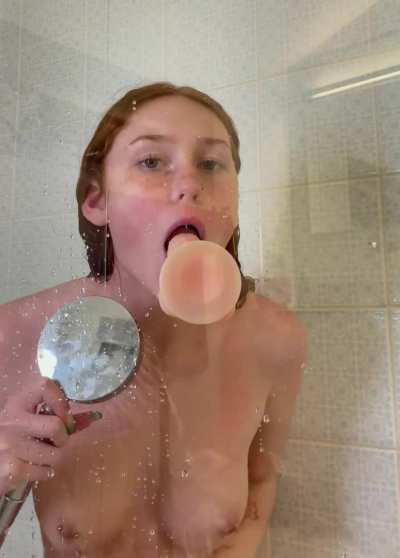 I hate showering alone, can you tell what I wish I was doing?