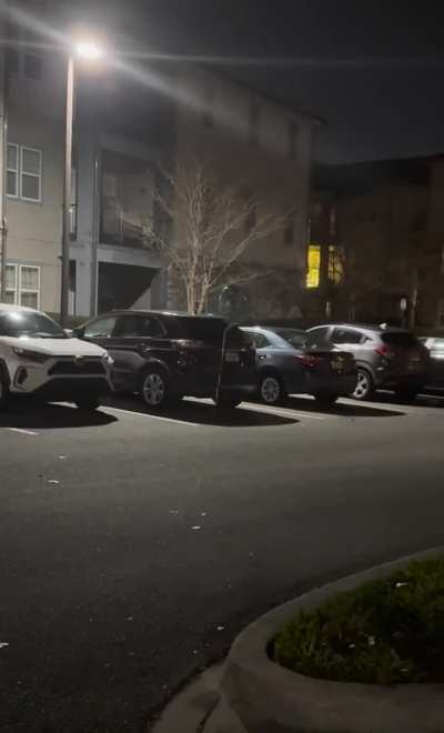 This balloon aimlessly floating in the street