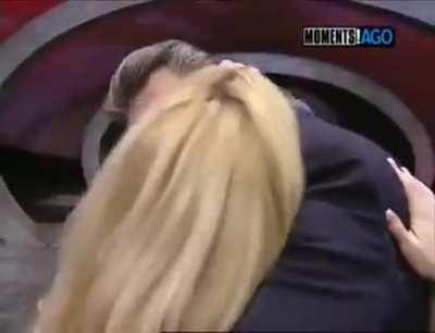 Making out with her boss