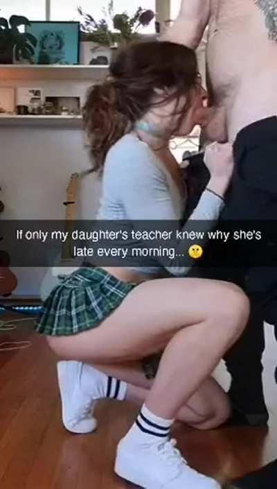 She's going to be late for school again 🙄