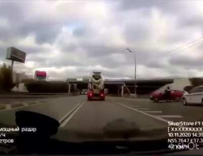 Russian driving thru bridge kind of