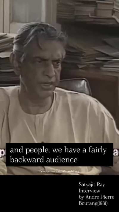 Satyajit Ray about Indian audience